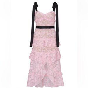 For Love And Lemons Pink Lace Iris Dress Like New
